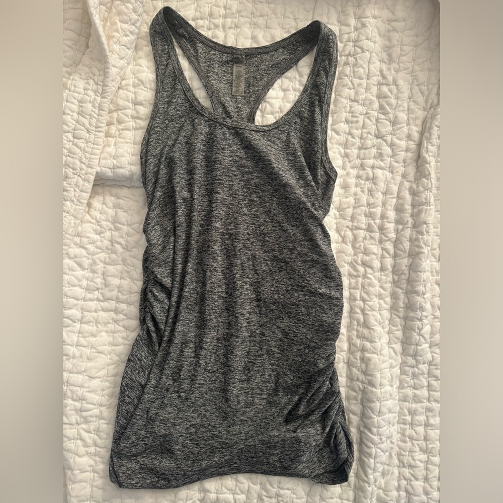 Beyond Yoga Let It Grow Racerback Maternity Tank - Heather gray / M